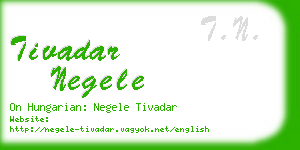 tivadar negele business card